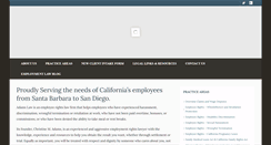Desktop Screenshot of adamsemploymentlaw.com